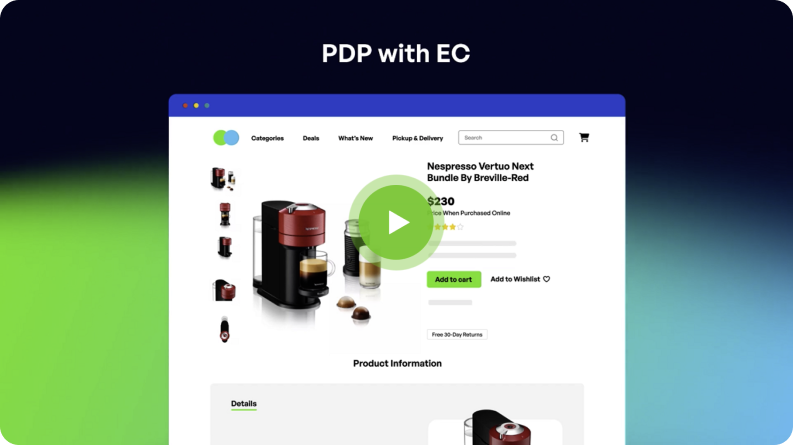product detail page